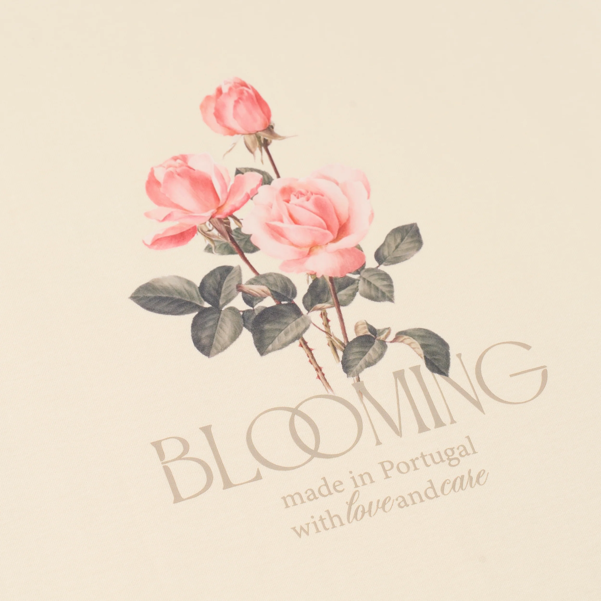 Sanjo Blooming T-shirt // Ecru - Image 2