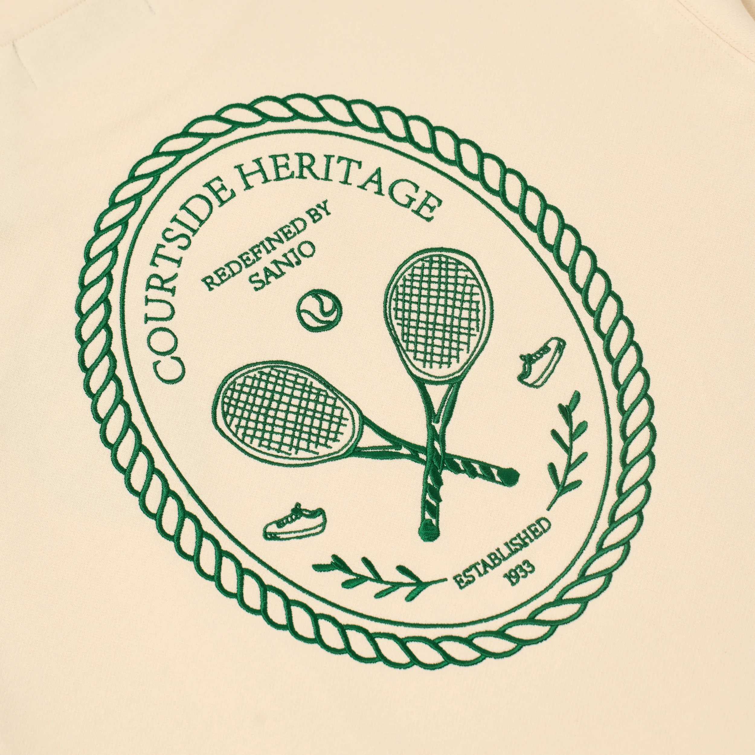 Sanjo Courtside Sweat // Ecru - Image 2