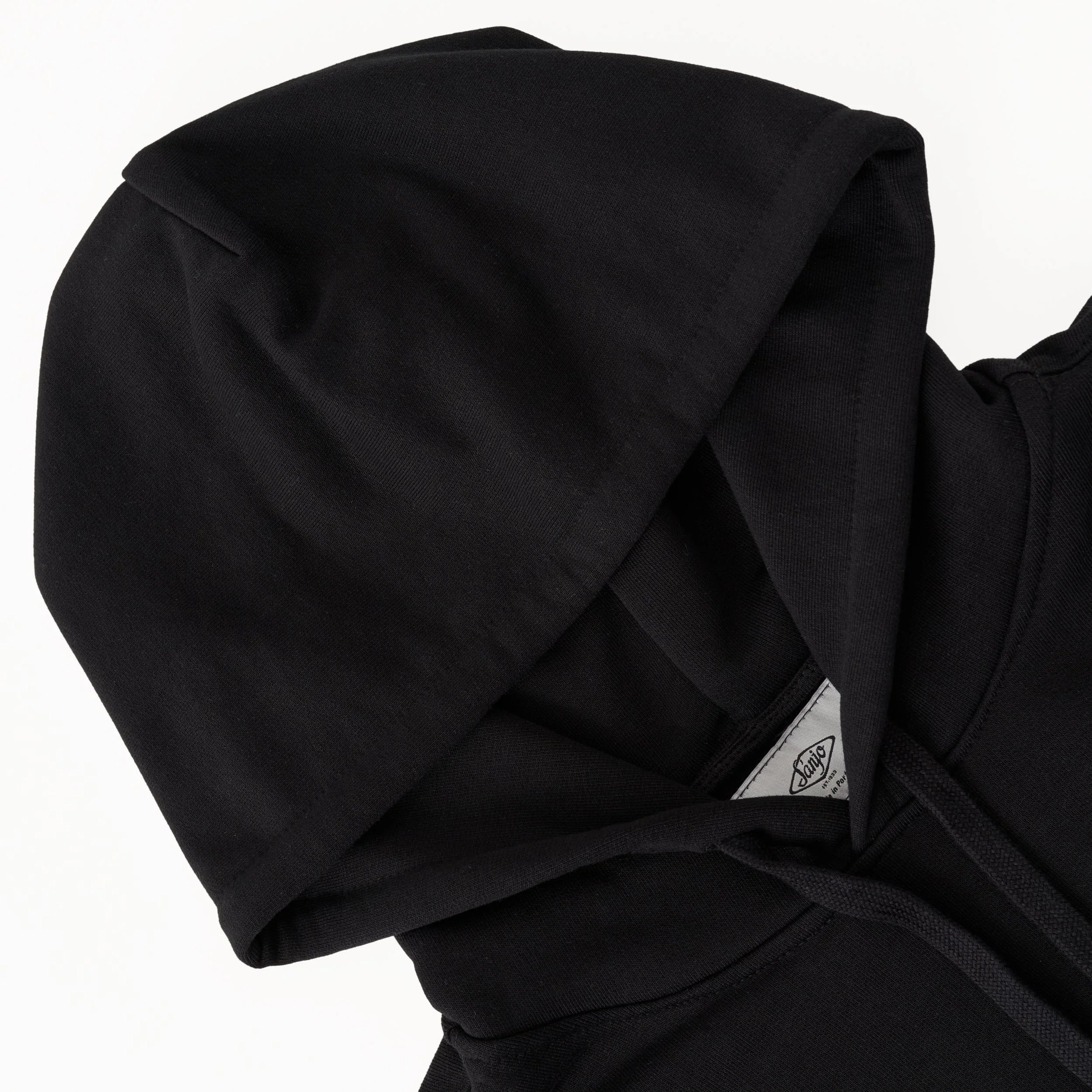 Sanjo Embroidery Nostalgia Hoodie // Black - Image 5