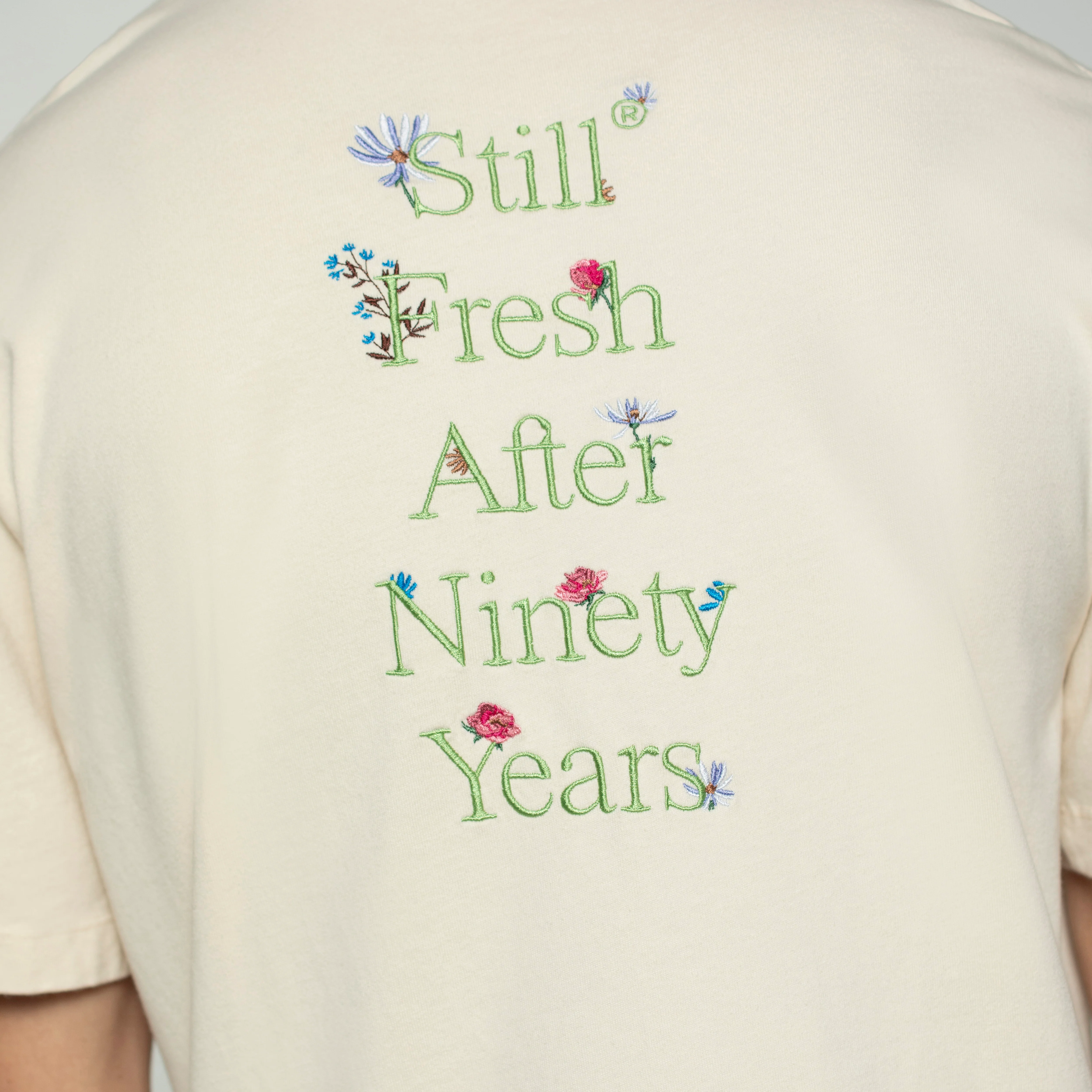Sanjo Faded Still Fresh T-shirt // Ecru - Image 6