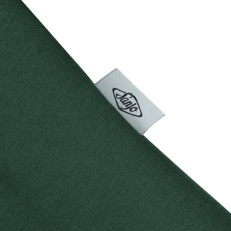 Sanjo Flocked Logo Hoodie // Green - Image 3