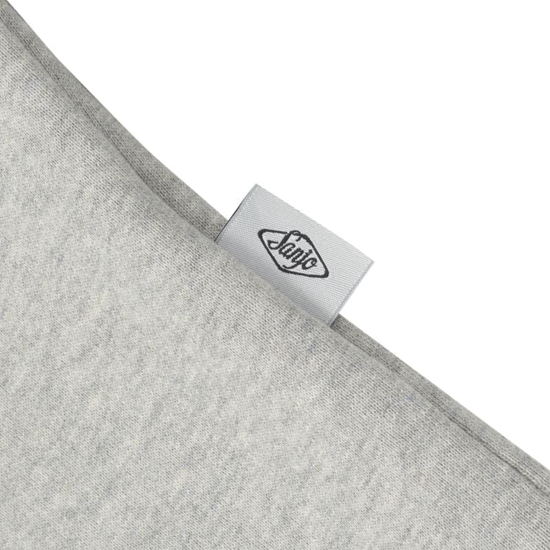 Sanjo Flocked Logo Hoodie // Grey - Image 3