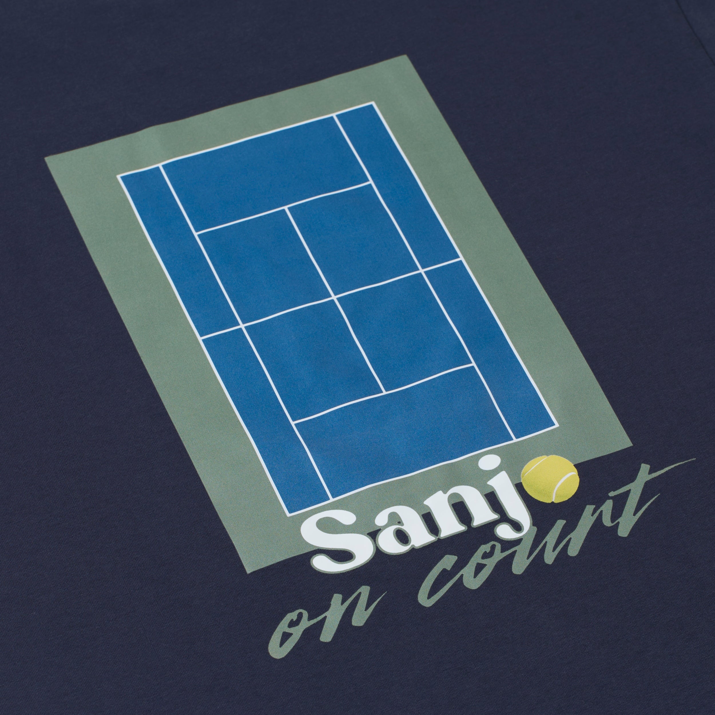 Sanjo On Court T-shirt // Navy - Image 4