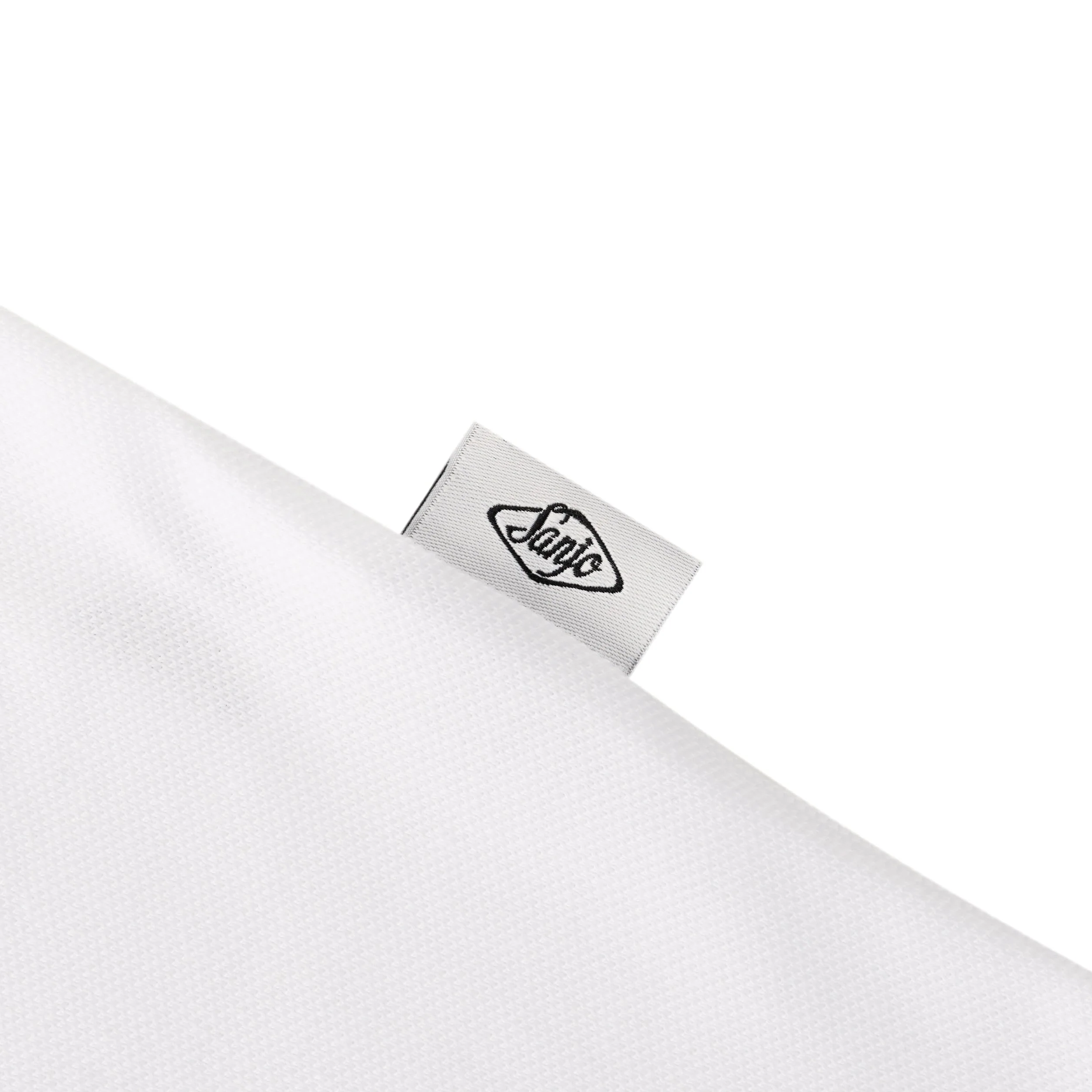 Sanjo Pique Patch Polo // White - Image 4