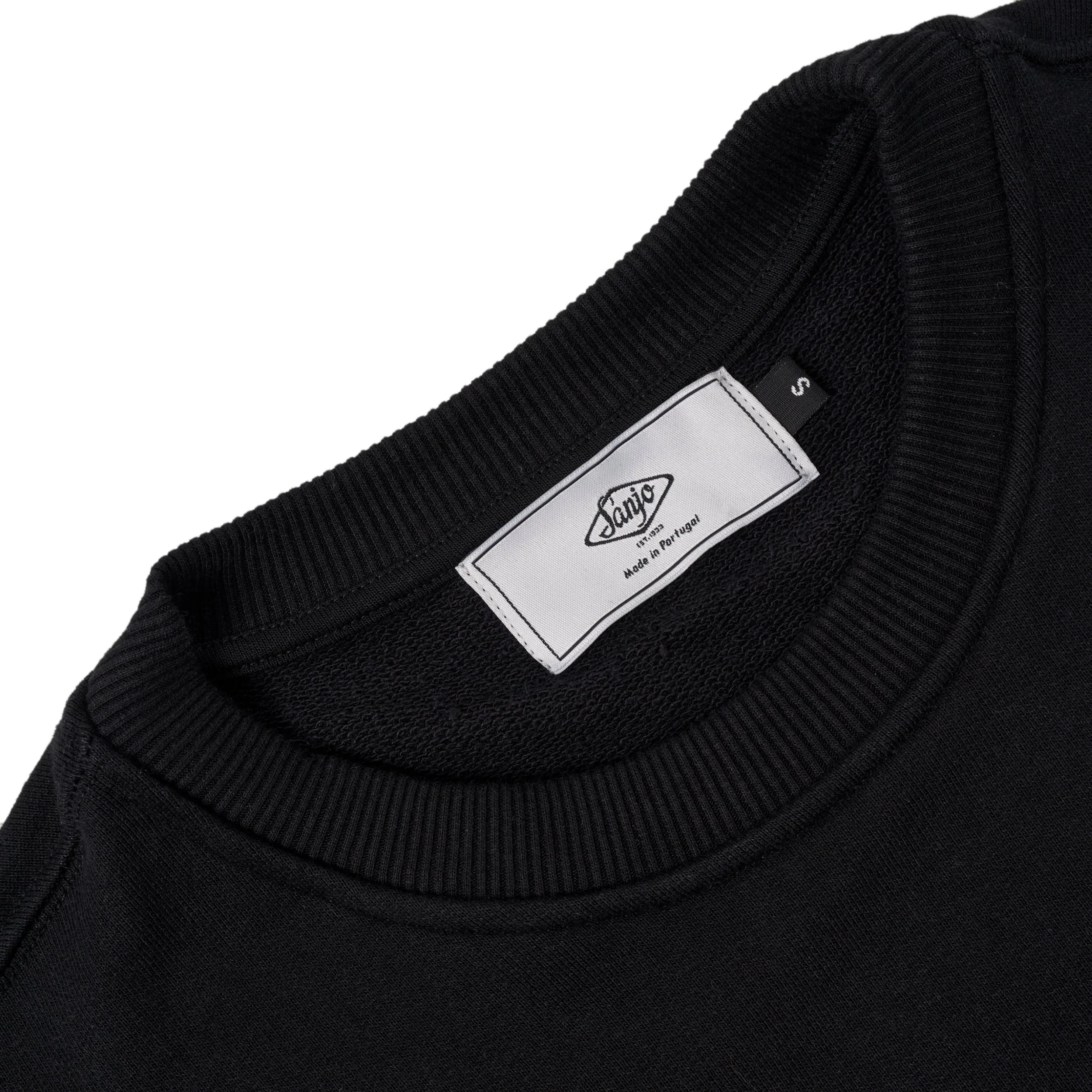 Sanjo Retro Sportswear Mono Sweater // Black - Image 3