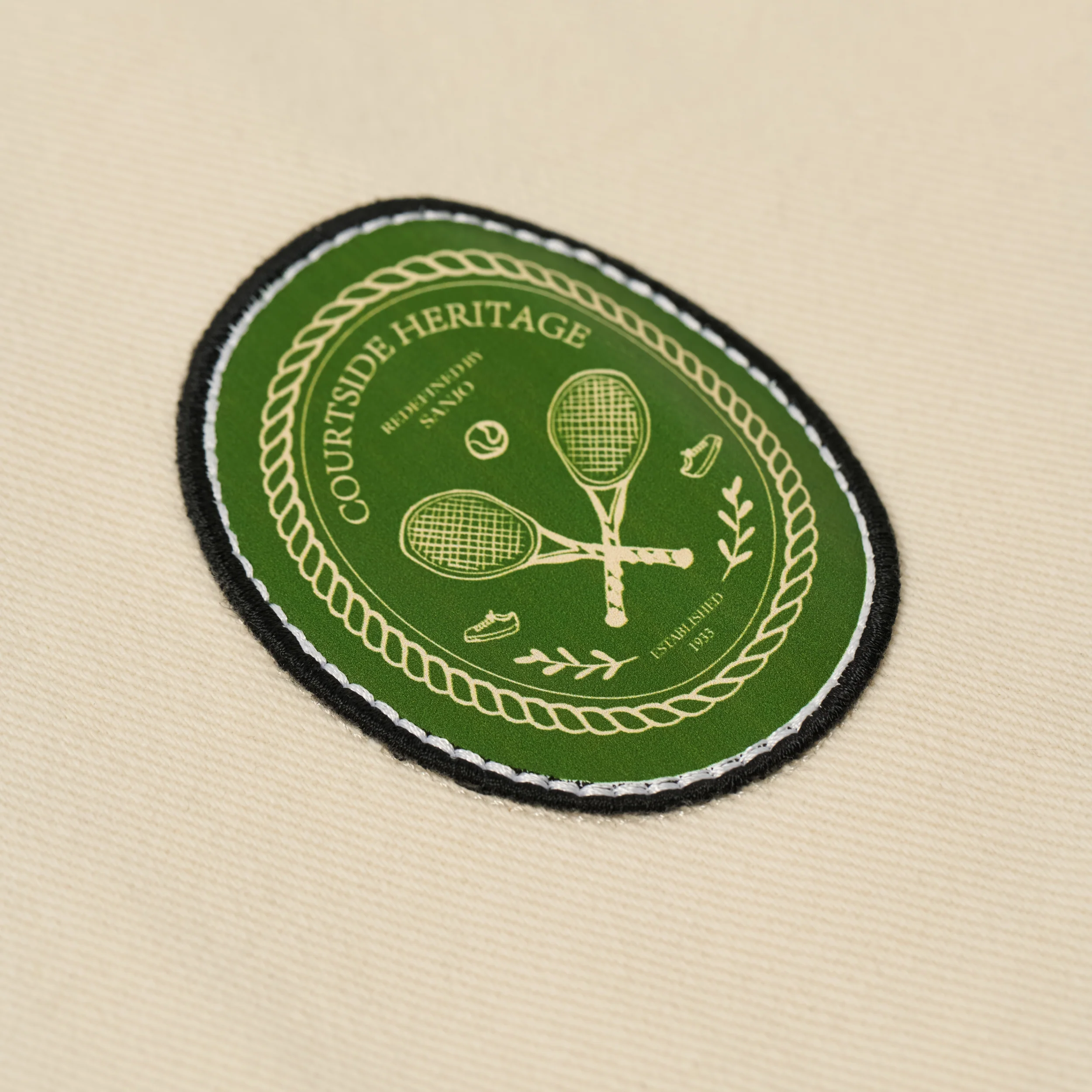 Sanjo Sport Patch Jacket // Ecru - Image 6