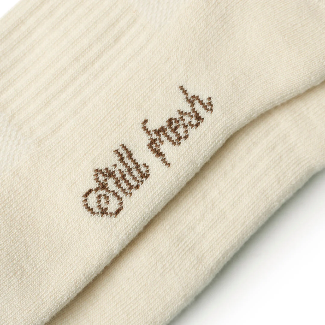 Sanjo Still Fresh Socks // Ecru & Brown Pack - Image 3