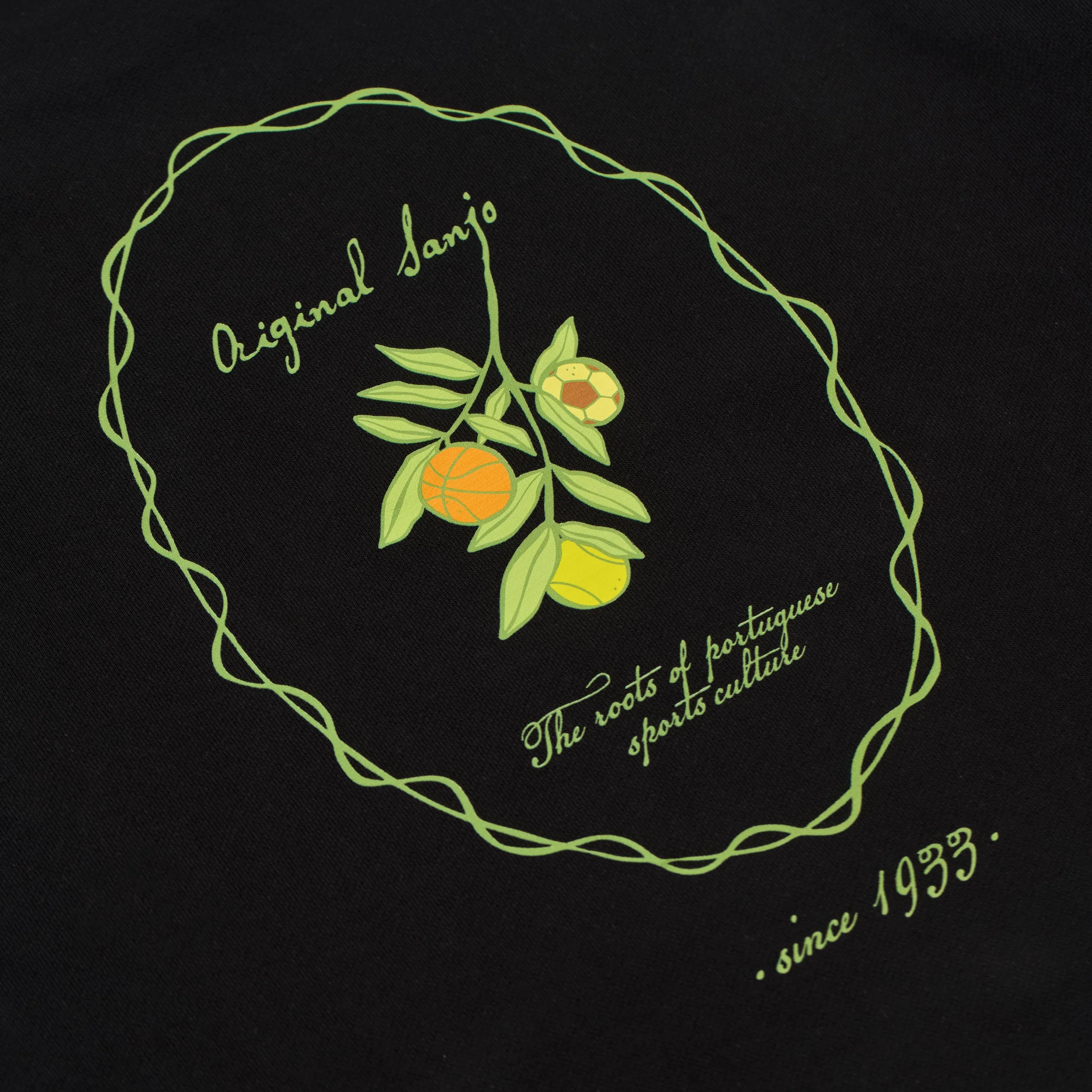 Sanjo The Sporty Olive Sweat // Black - Image 2