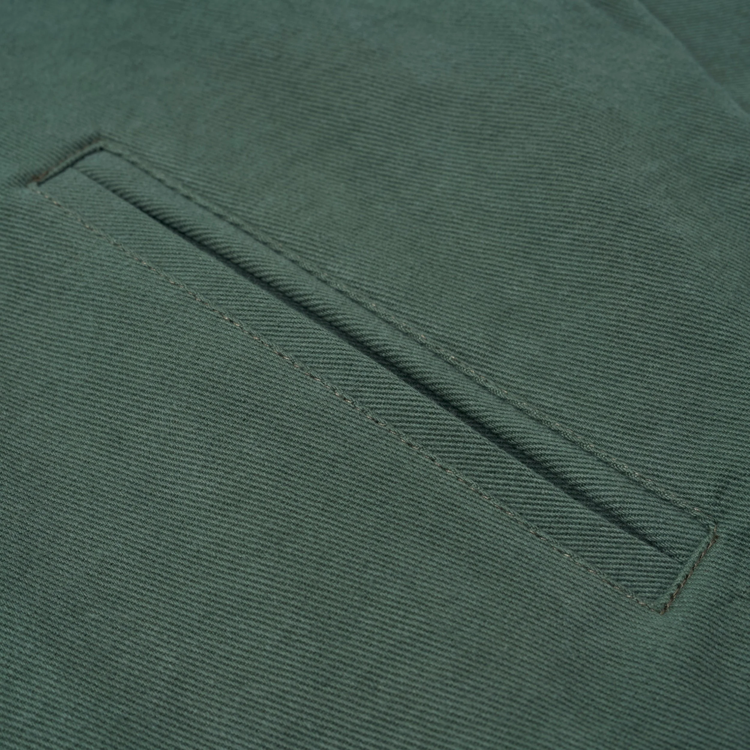 Sanjo Washed Contrast Retro Coat // Green - Image 5