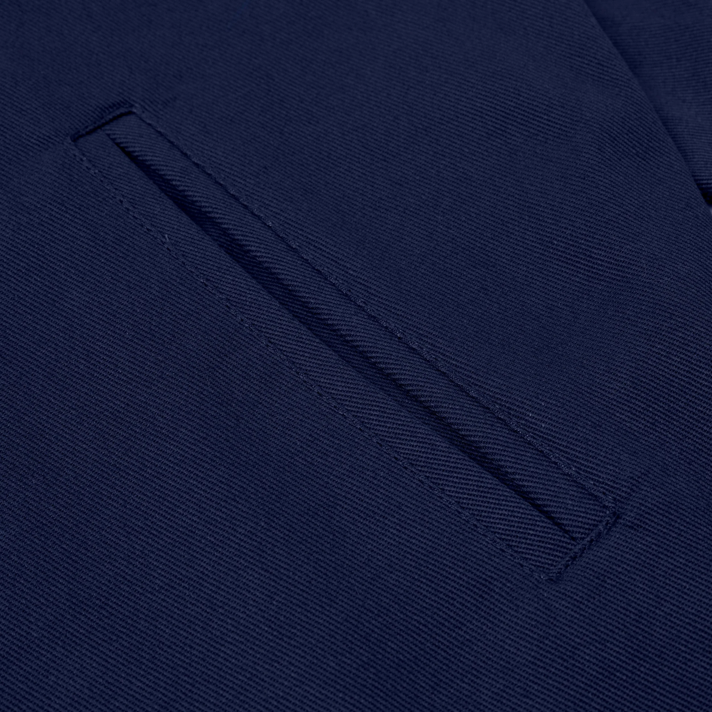 Sanjo Washed Contrast Retro Coat // Navy - Image 5