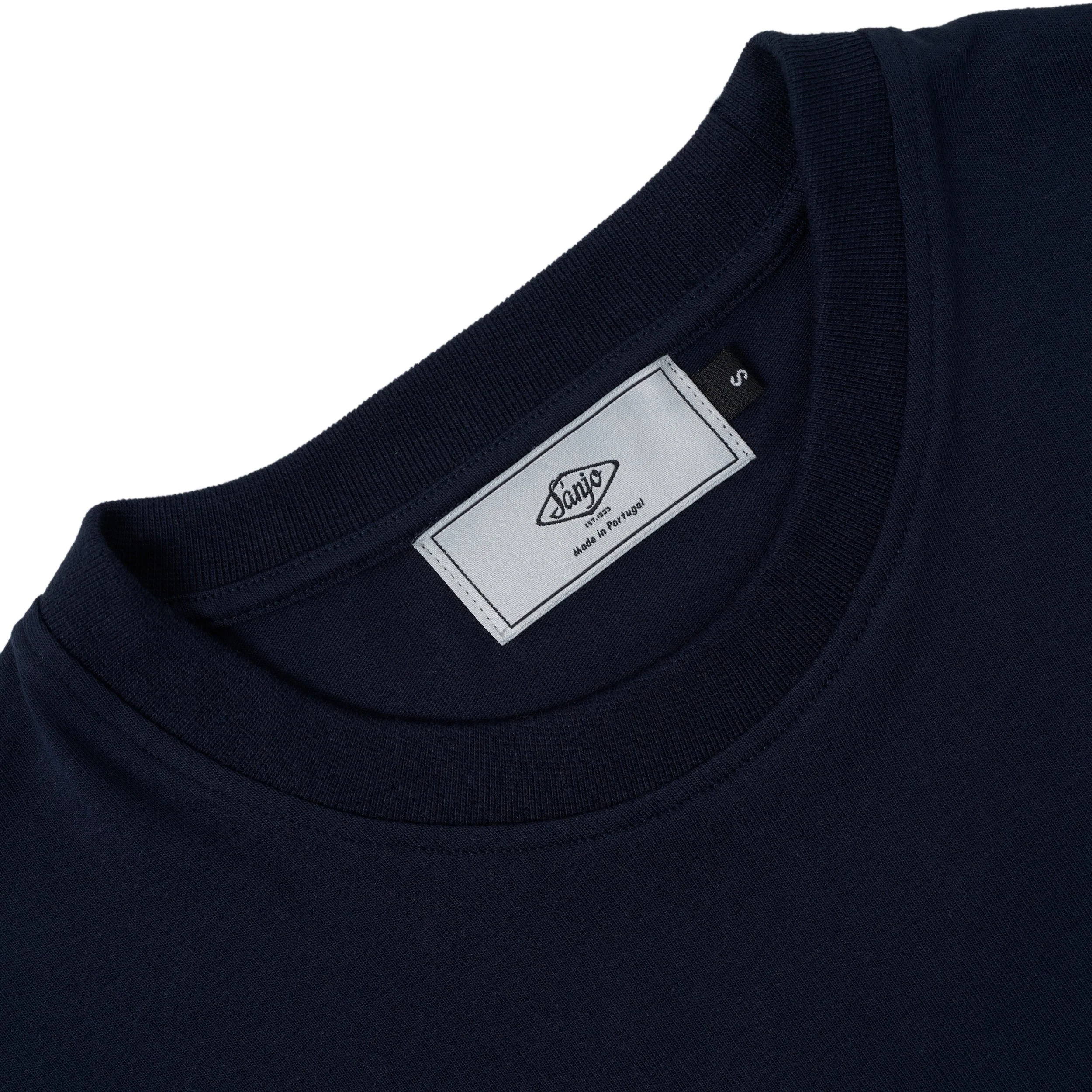 Sanjo Wild Flower T-shirt // Navy - Image 3