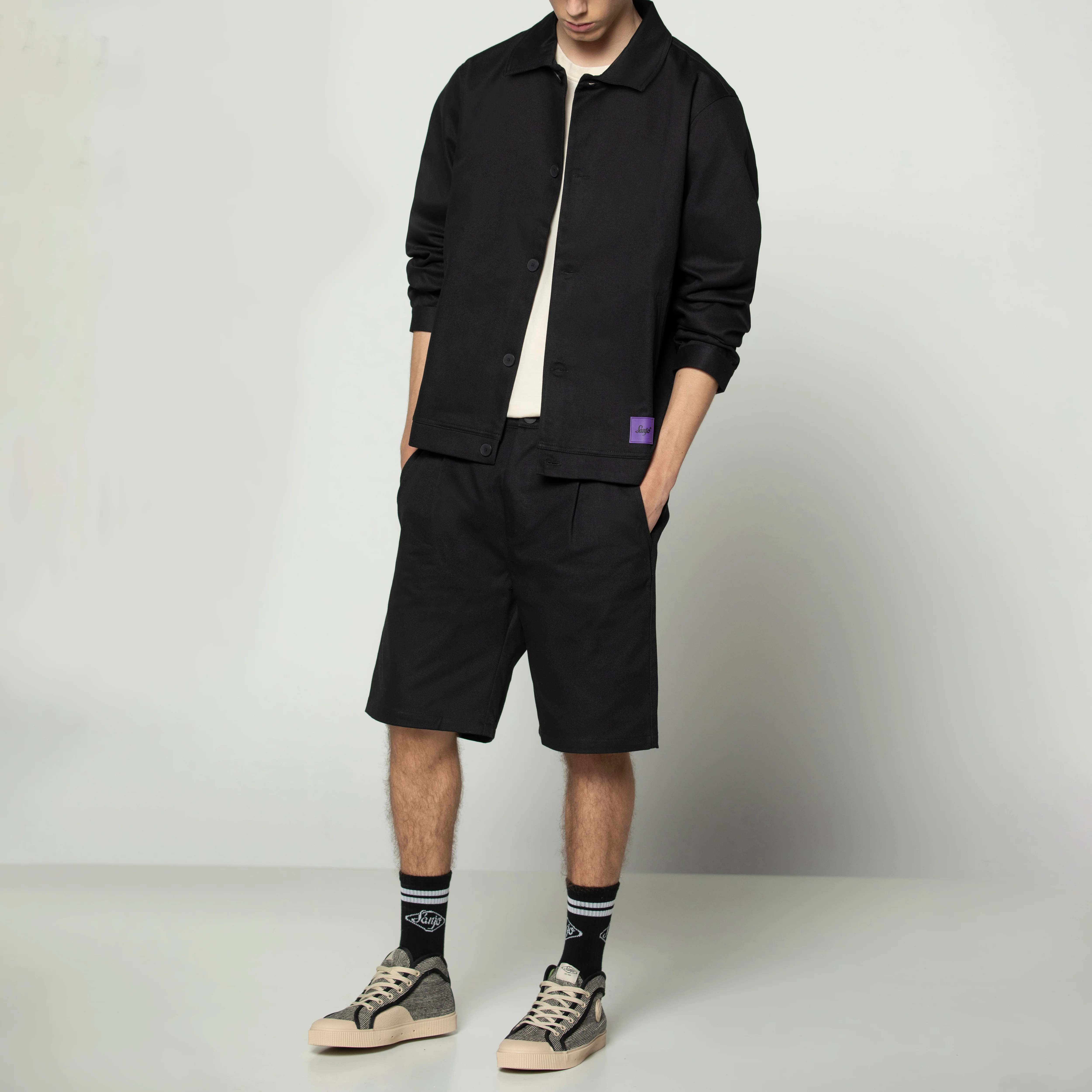 Sanjo Button Coat // Black - Image 3
