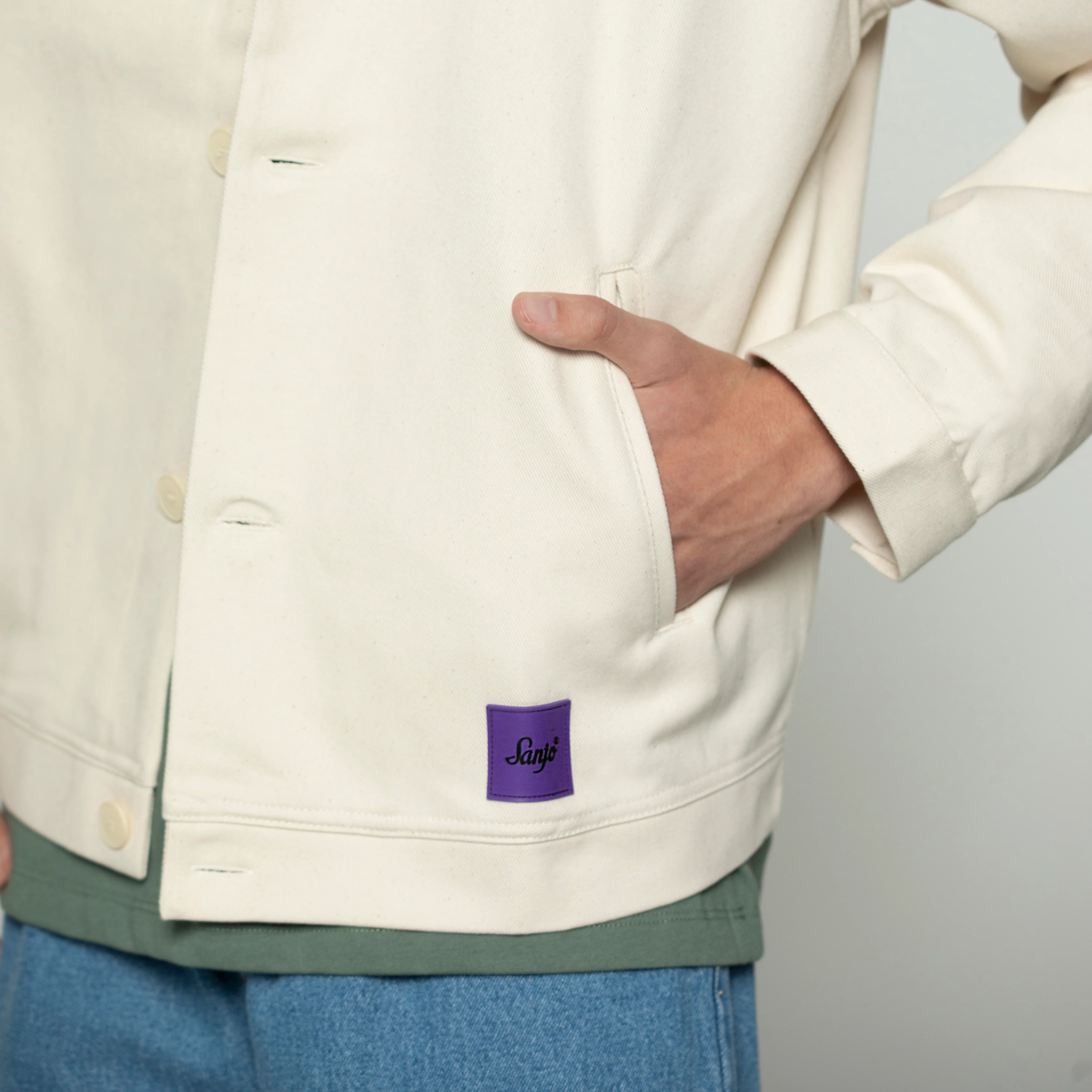 Sanjo Button Coat // Ecru - Image 2