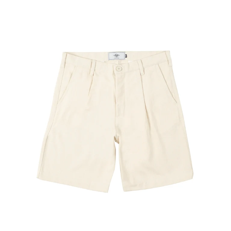 Sanjo Canvas Boxy Shorts // Cru - Image 4