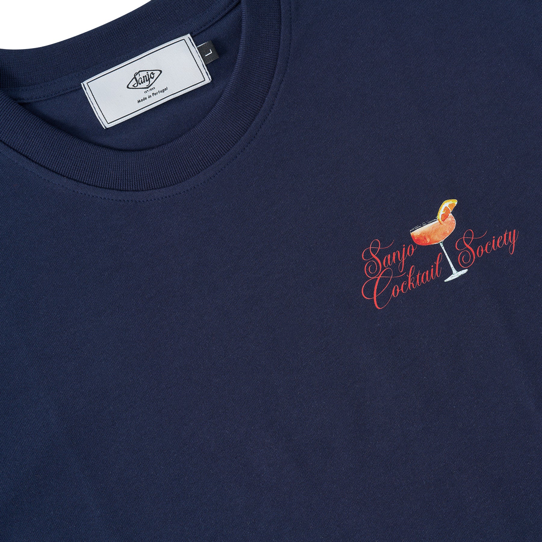 Sanjo Cocktail Society T-shirt // Navy - Image 6