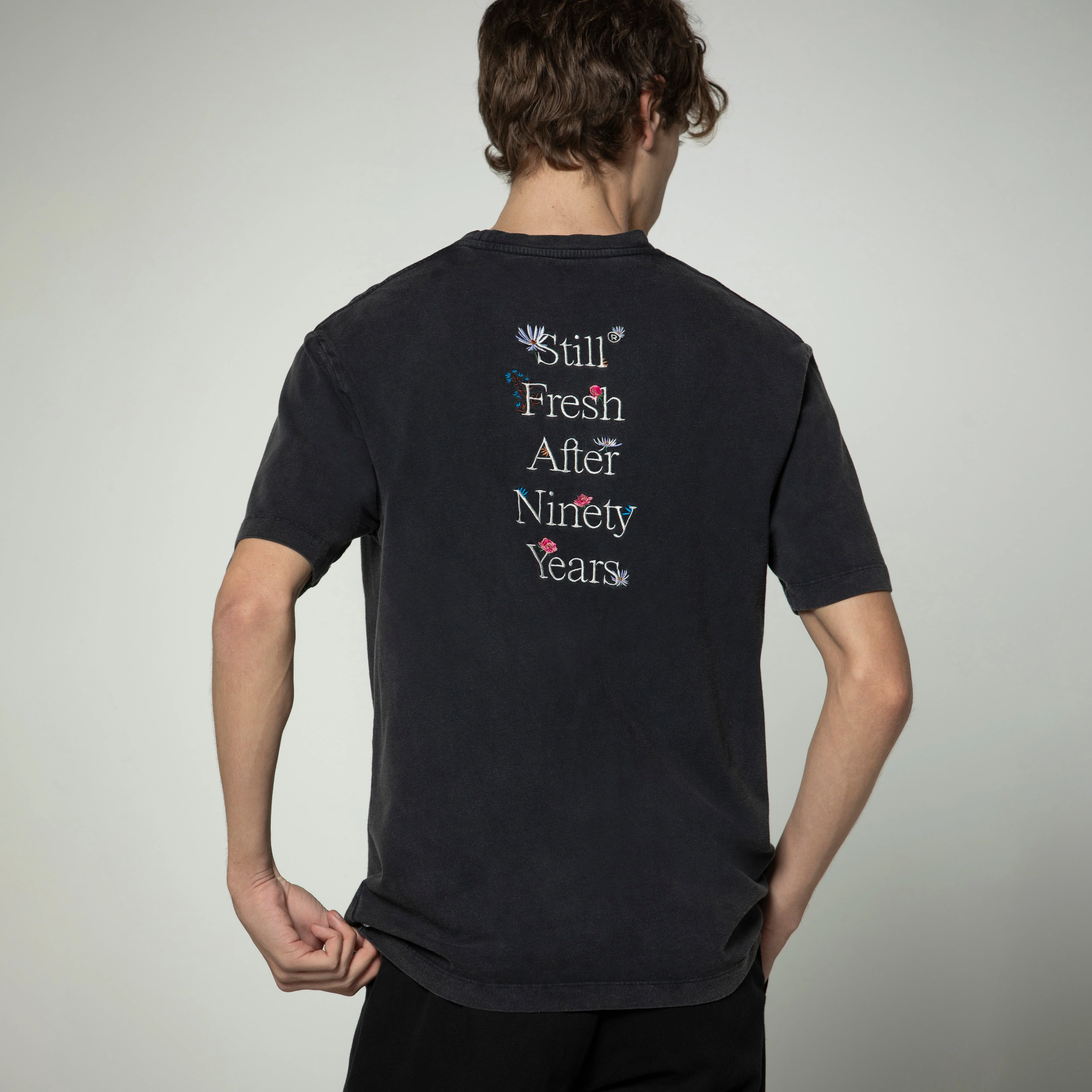 Sanjo Faded Still Fresh T-shirt // Black - Image 2