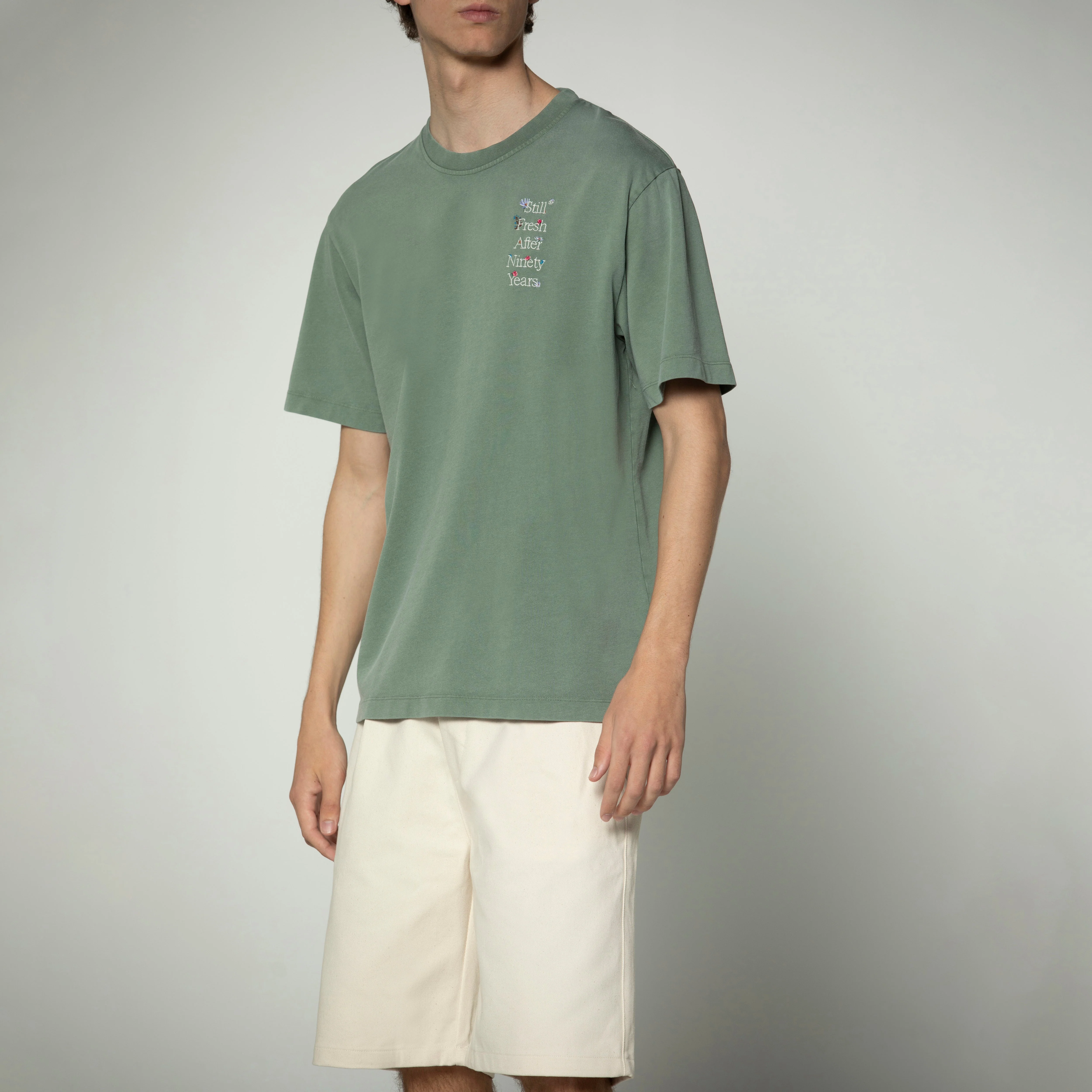 Sanjo Faded Still Fresh T-shirt // Bottle - Image 3