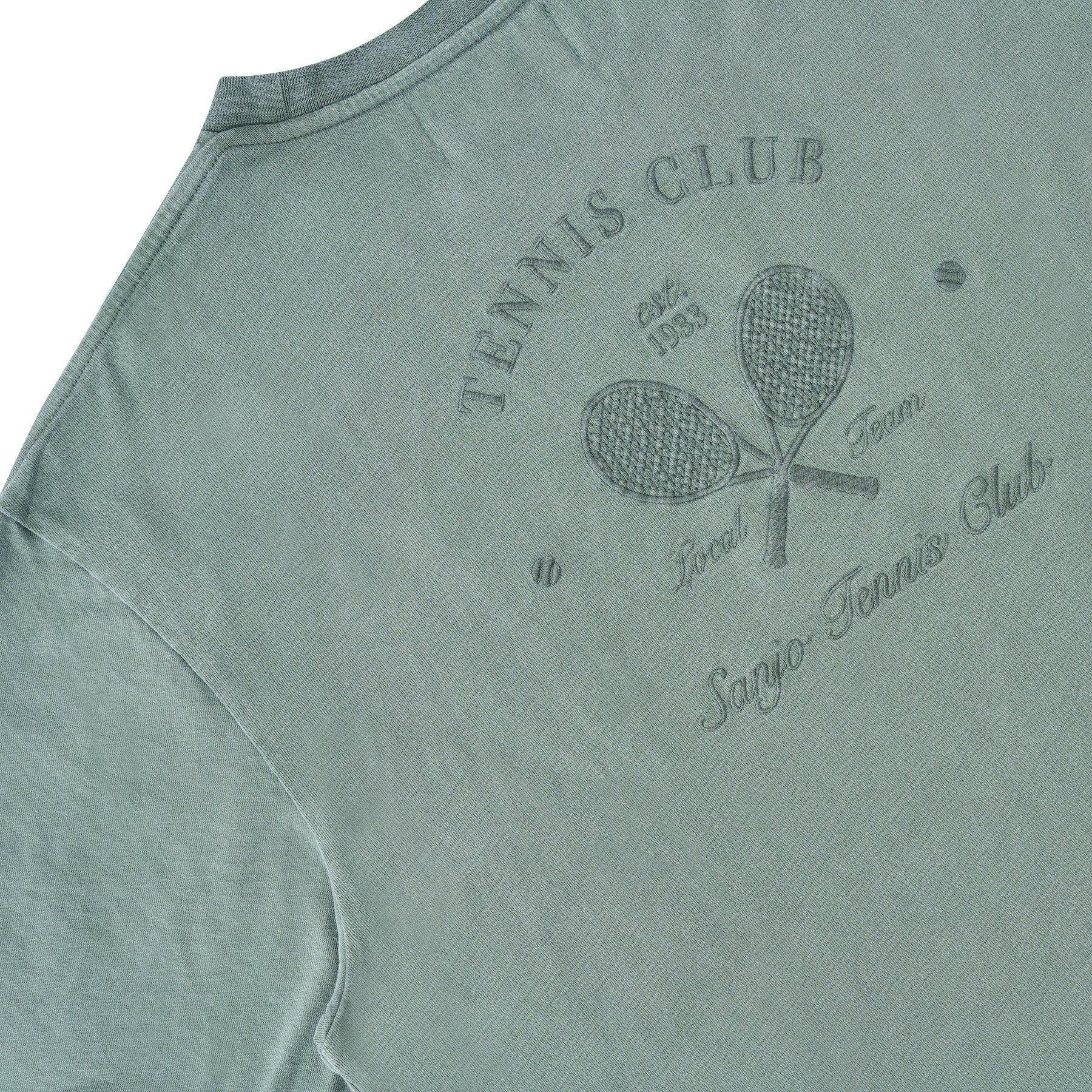 Sanjo Faded Tennis Club T-shirt // Bottle - Image 16