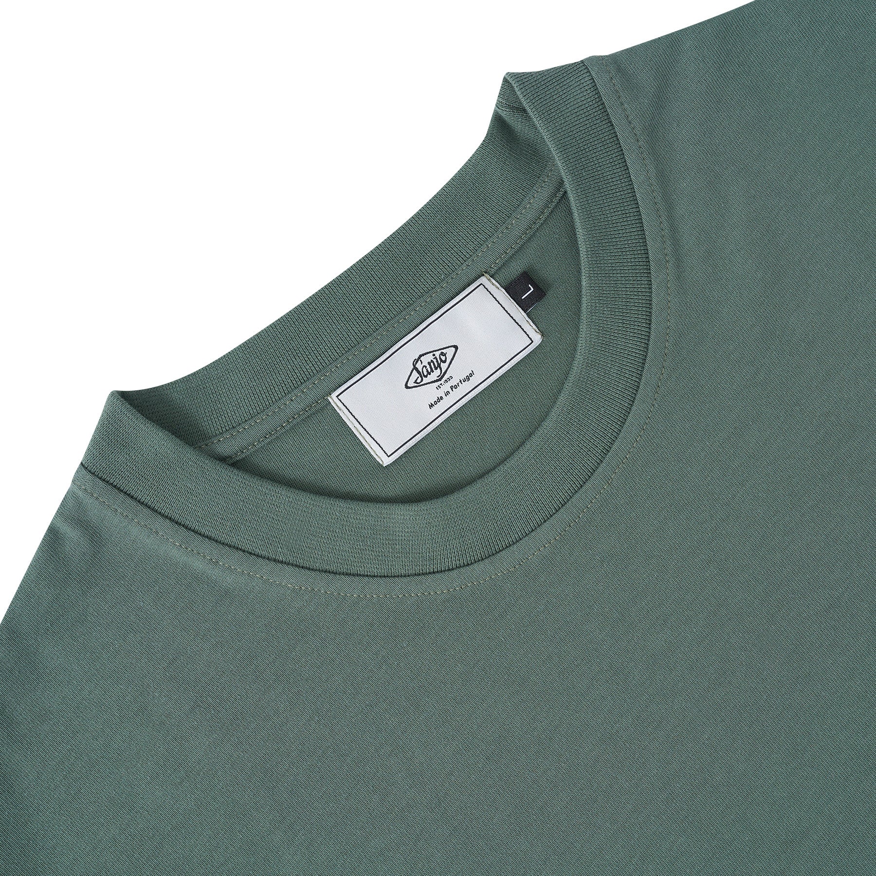 Sanjo Floral Water Print T-shirt // Green - Image 12