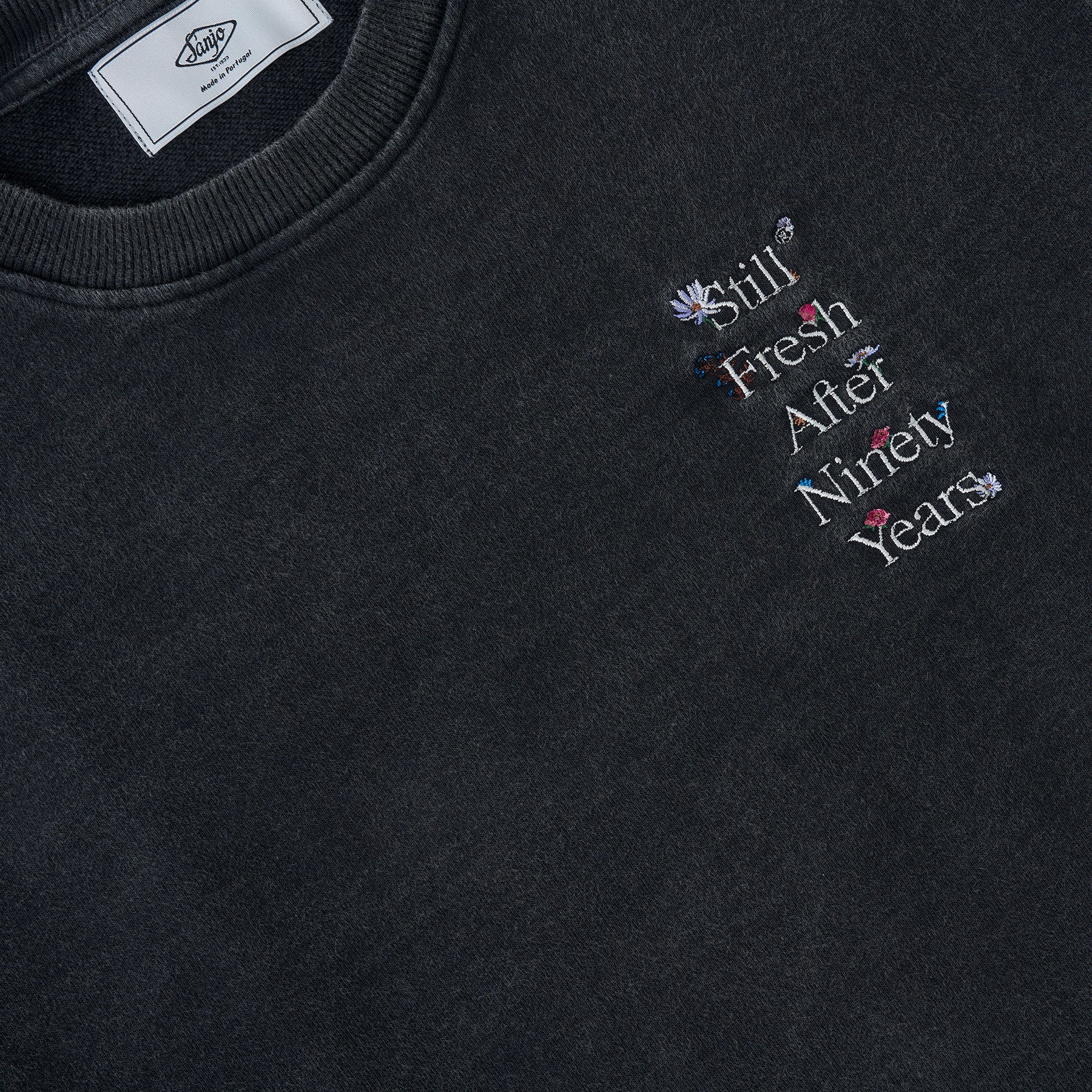 Sanjo Faded Still Sweat // Black - Image 8