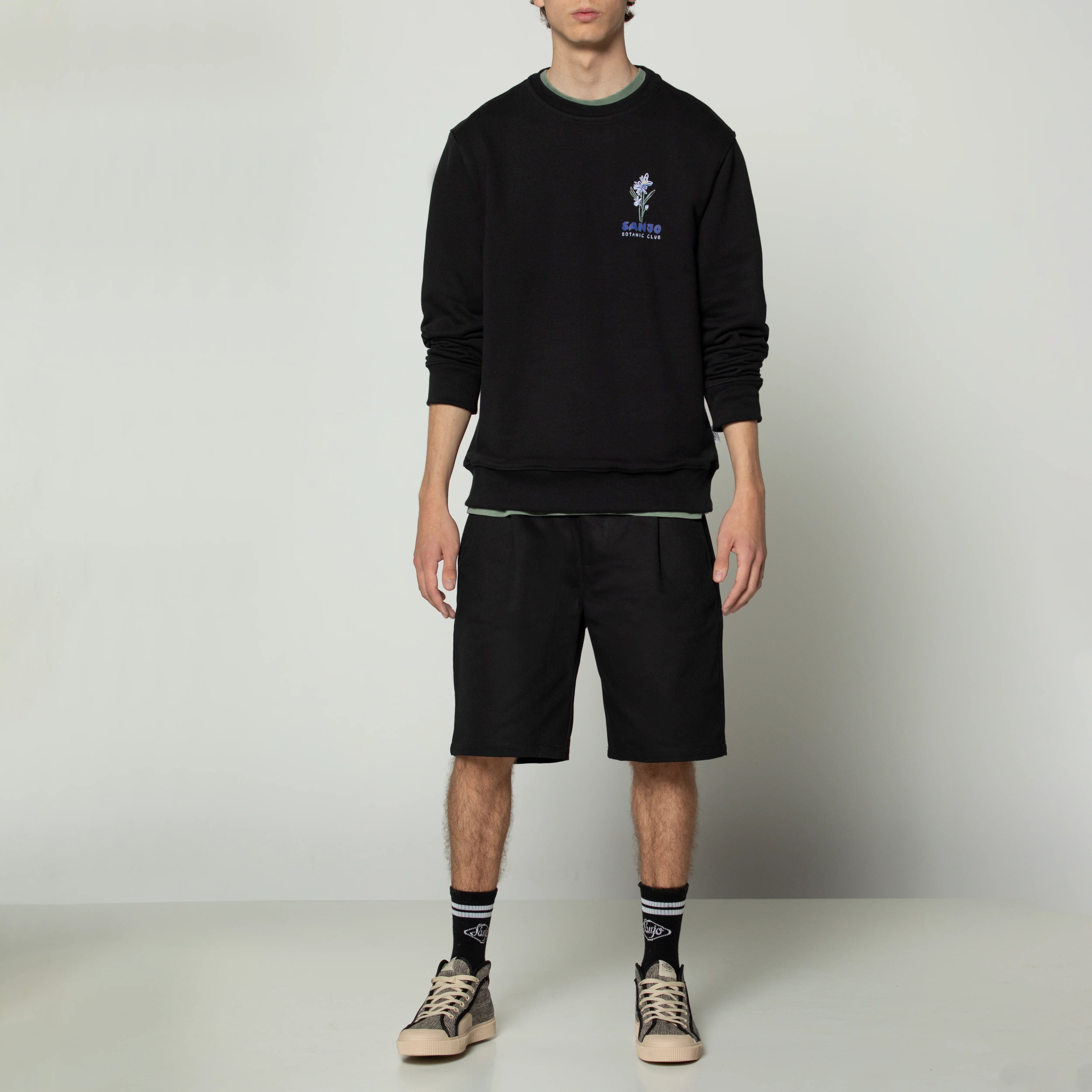 Sanjo Flora Water Sweat // Black - Image 6
