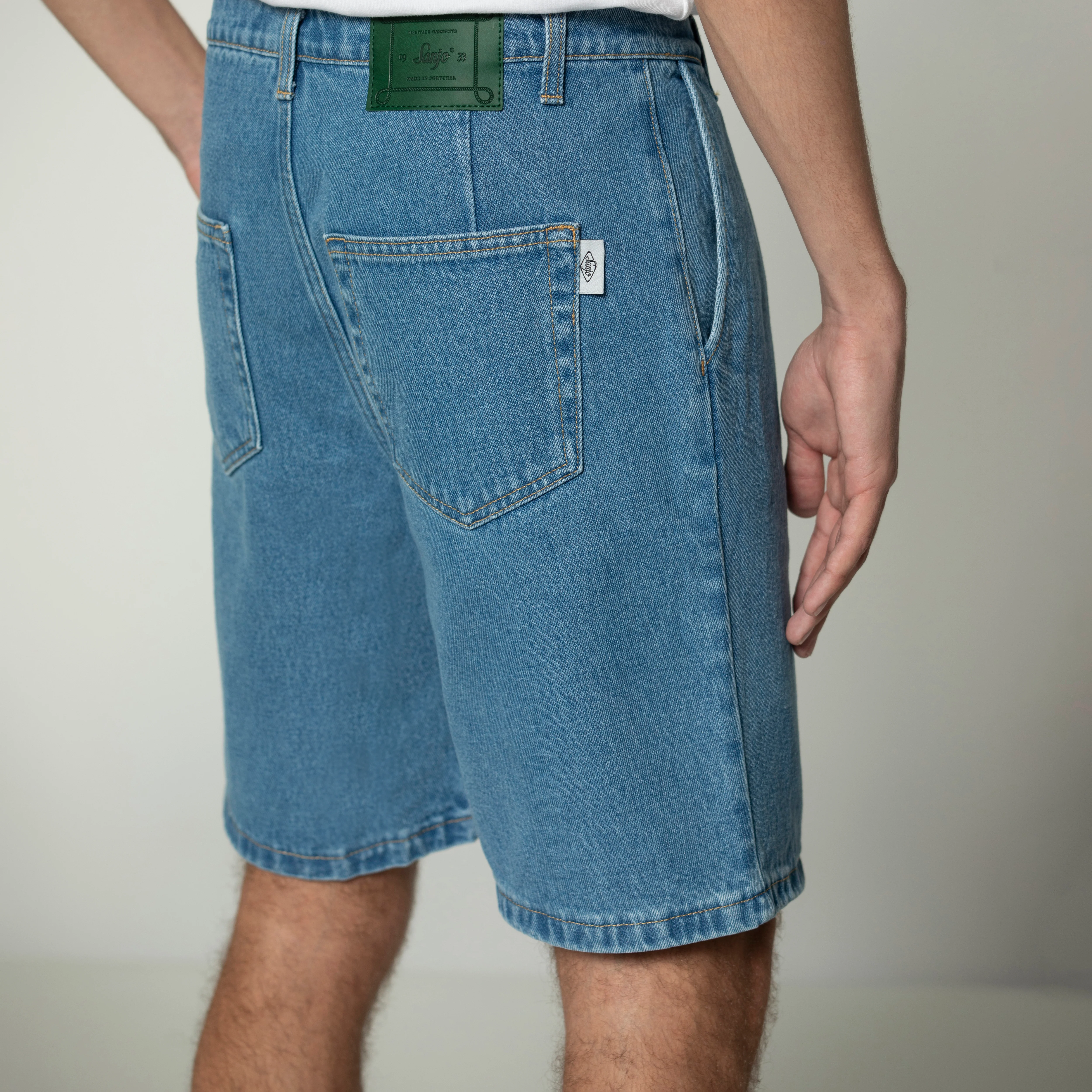 Sanjo Boxy Shorts // Medium Denim - Image 4
