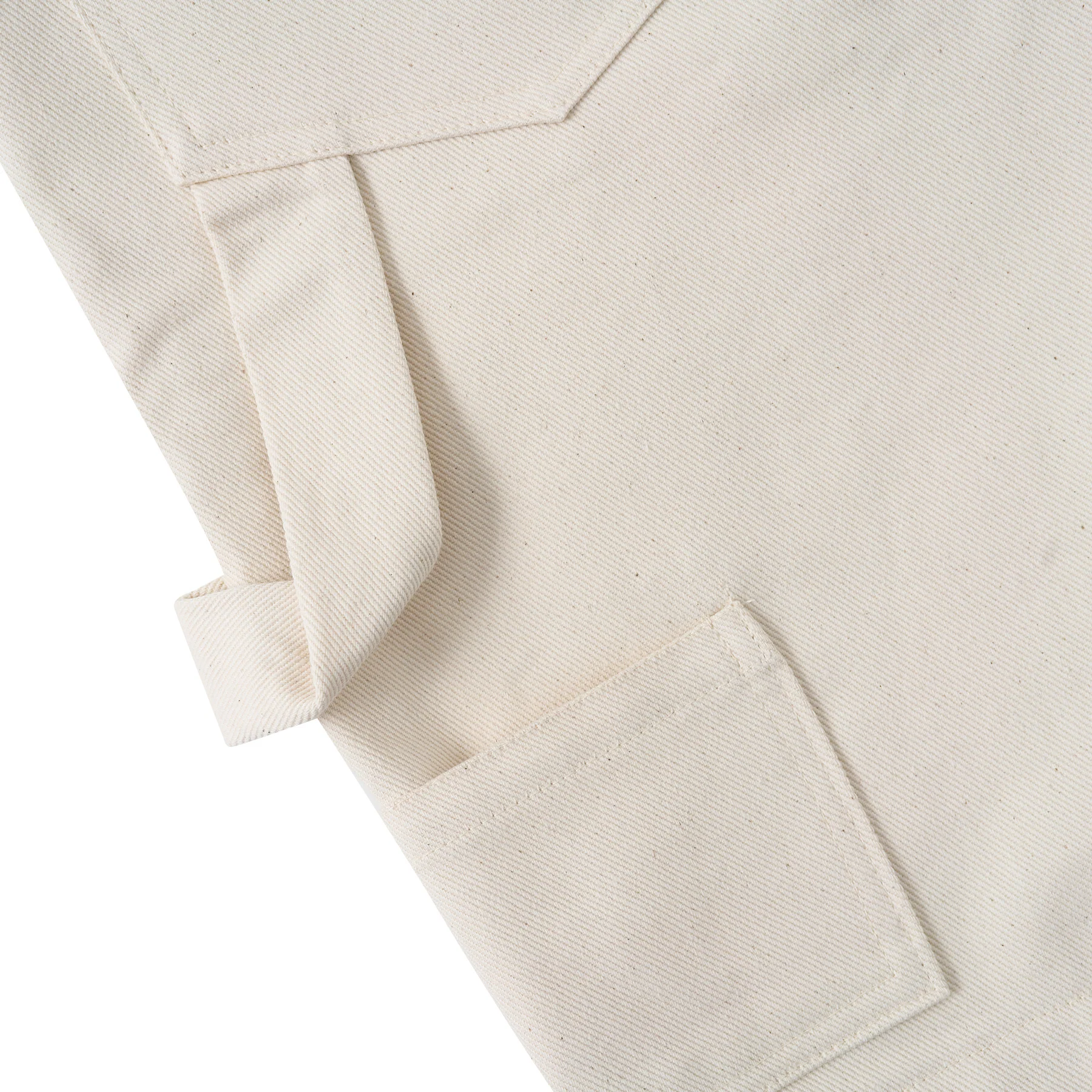 Sanjo Workwear Detail Shorts // Ecru - Image 12