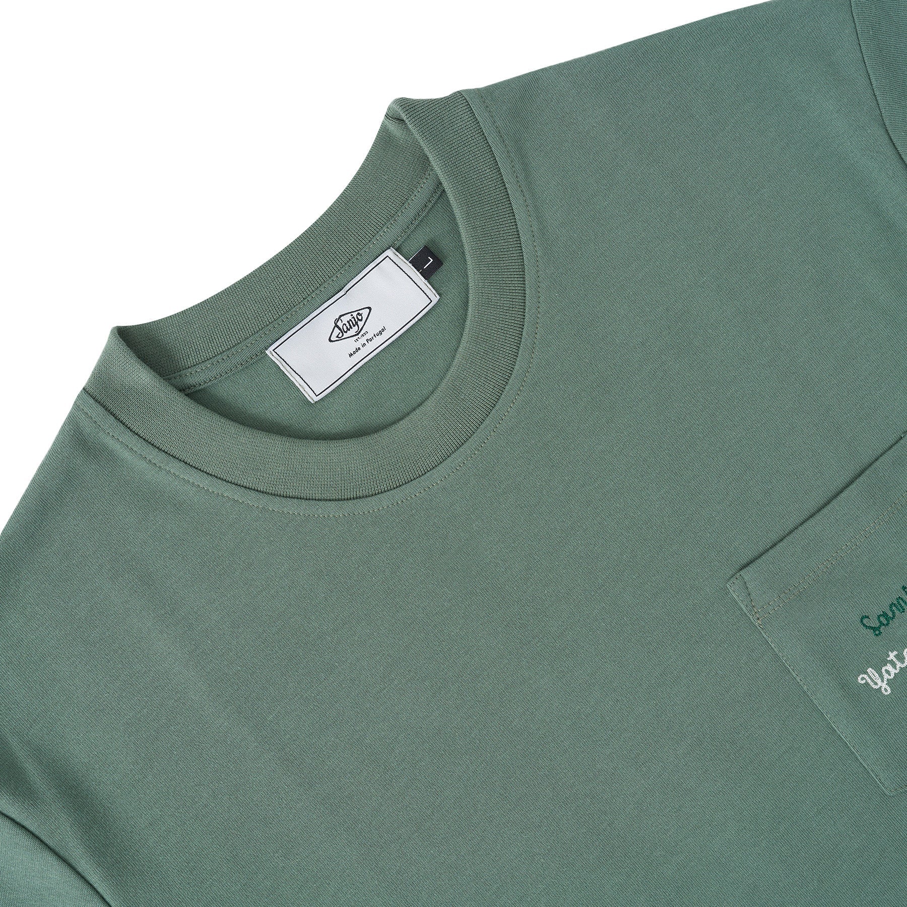 Sanjo Yatch-Club Pocket T-shirt // Green - Image 6