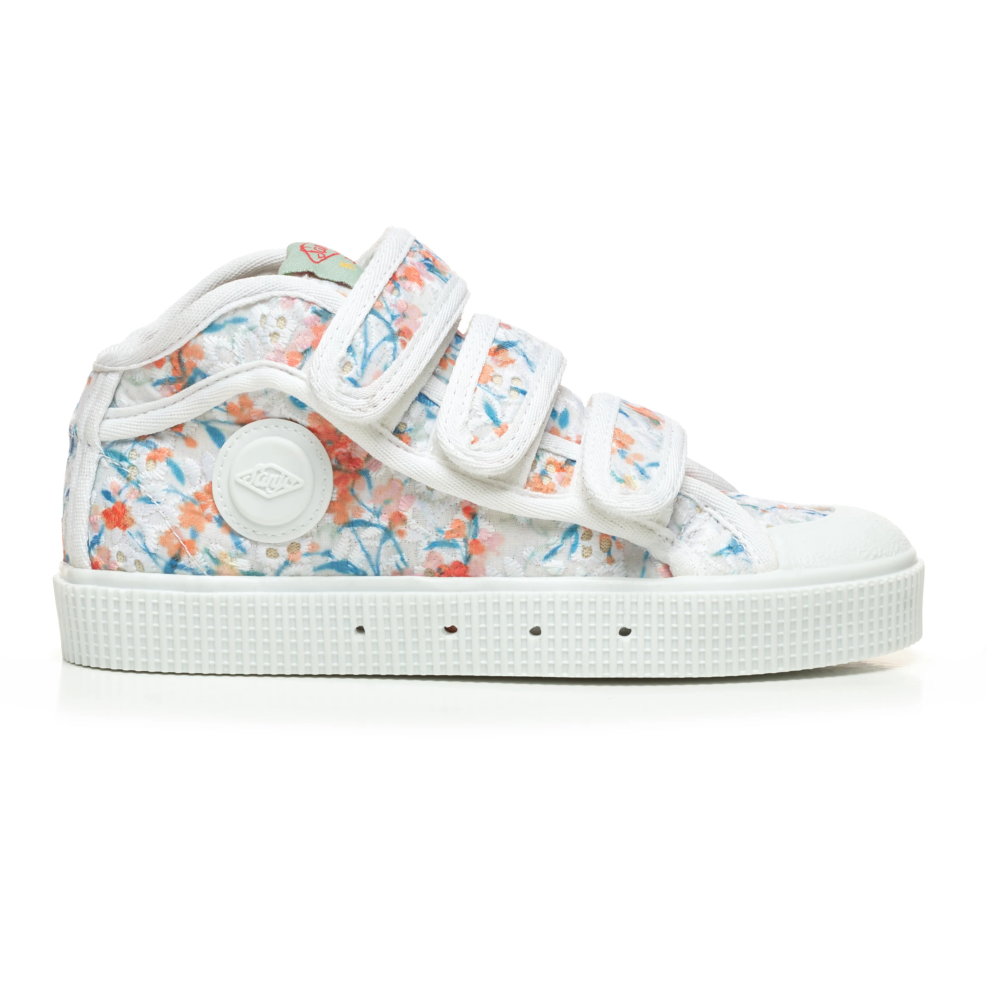Sanjo Kids V100 Wild Flowers // White Orange - Image 6