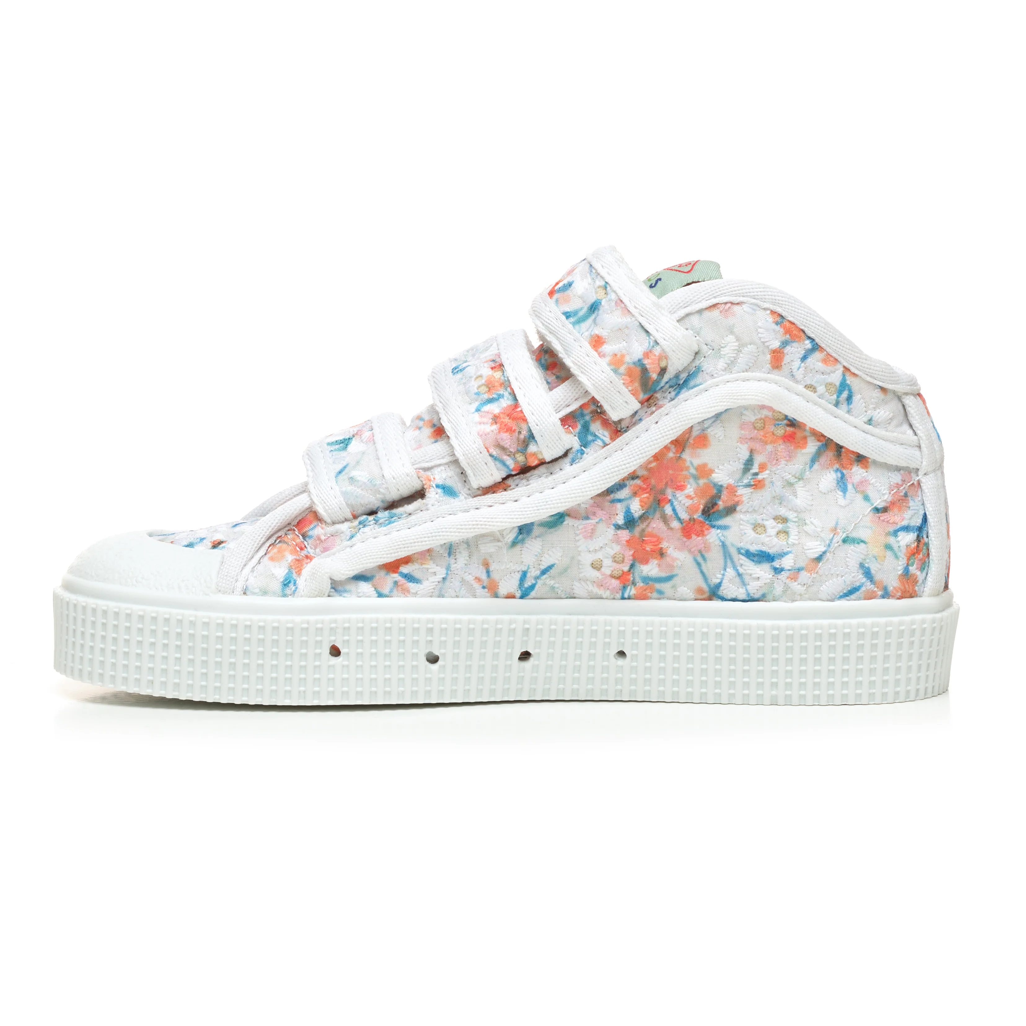 Sanjo Kids V100 Wild Flowers // White Orange - Image 8