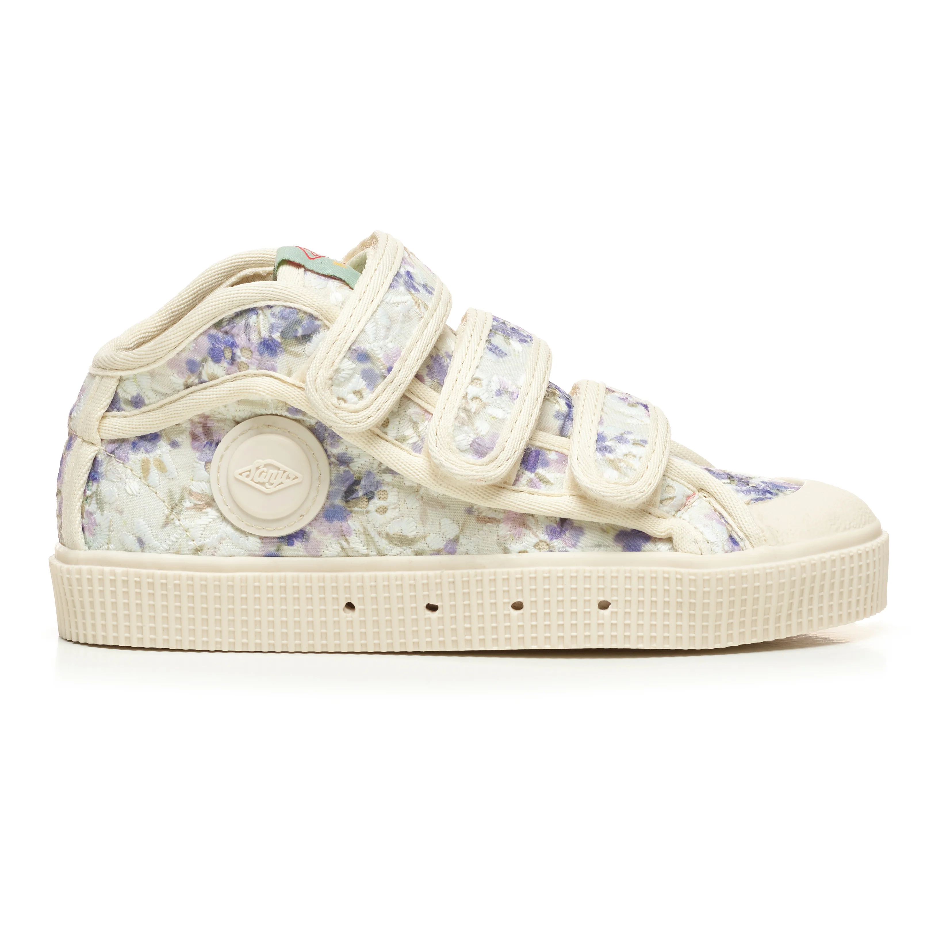 Sanjo Kids V100 Wild Flowers // Ecru Lilac - Image 2